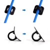 HOUSON 10 Pieces C-Clip Cable Guide, Aluminum C Buckle Bicycle
