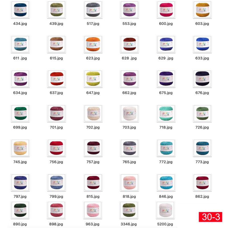 golo Crochet Thread Size 30 Yarn for Tatting Crochet Yarn