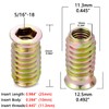 Xrfoiniu 50 Pieces 5/16 Threaded Inserts for Wood Insert Nut