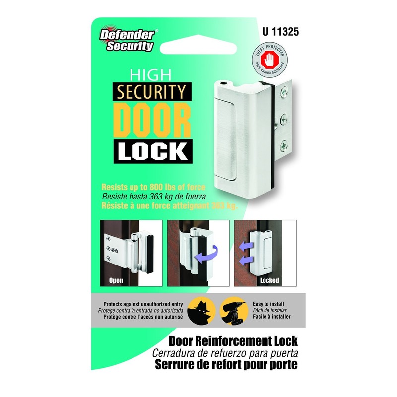 Prime-Line U 11325 Door Reinforcement Lock – Add Extra, High