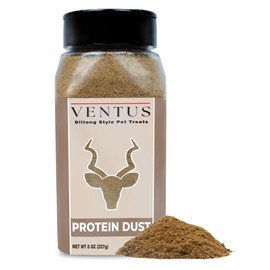 Ventus Dog Food Topper - Single Ingredient Grain Free Air Dried Dog Food Seasoning for Picky Eaters, No Additives, Naturally Air-Dried Venison Protein Dust, Appetite Stimulant for dogs, 8 oz
