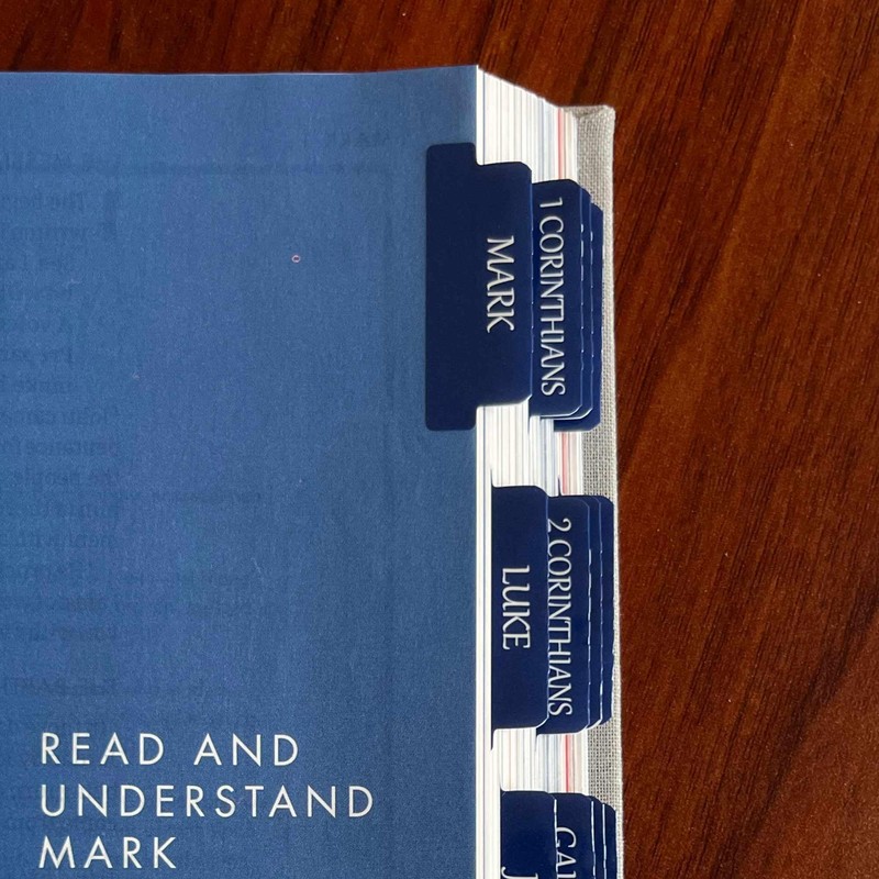 Laminated Bible Tabs, Reposition Large Print Stickers, Easy to Read