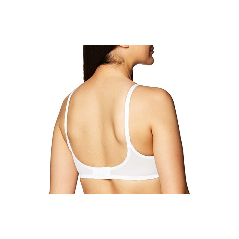 Bali Women's Flower Underwire Bra, White, 40DD