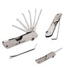 7-Pieces Lock Picking Set with Transparent 2-in-1 Training Lock by