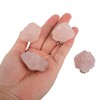 Malimali Natural Rose Quartz Knobs for Cabinets and Drawers Set