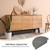 YELARXI Half Moon Cabinet Pulls Zinc Alloy Drawer Pulls Cabinet