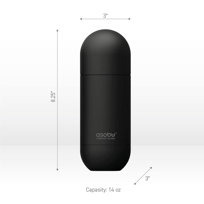 Asobu Orb Stainless Steel Double Wall Insulated Travel Water Bottle