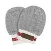 Juddlies baby boys Cottage Scratch Mittens, Driftwood Grey, 0-3 months US