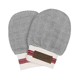 Juddlies baby boys Cottage Scratch Mittens, Driftwood Grey, 0-3 months US