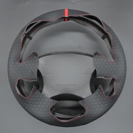 MEWANT Steering Wheel Cover Compatible with Subaru Impreza WRX 2002-2004 / Impreza WRX STI 2004 Hive Microfiber Leather