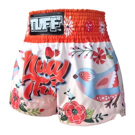 Tuff Boxing Muay Thai Shorts Trunks (TUF-MS633-ORG, M)