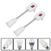 2PCS E27 E26 Hose Lamp Holder with Switch Universal 360