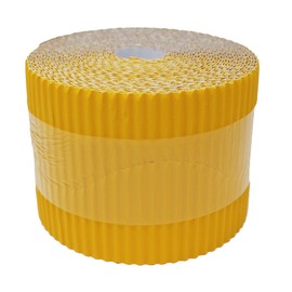 Bright Ideas Corrugated Border Roll for School Displays, Gold, 10cm x 7.5m, BI7892