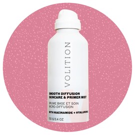 Volition Beauty Smooth Diffusion Skincare & Primer Mist -Hyaluronic Acid & Niacinamide Hydrate and Control Oil While Priming and Setting Spray, Vegan BOV Packaging (100 ml / 3.4 fl oz)