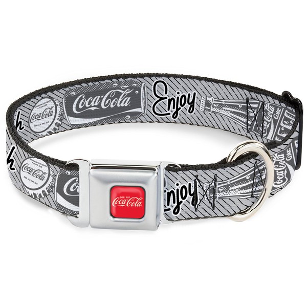 The Coca-Cola Company Pet Collar, Dog Collar Metal Seatbelt Buckle,