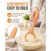 TooWoom Danish Dough Whisk, Wooden Handle Bread Whisk for Sourdough
