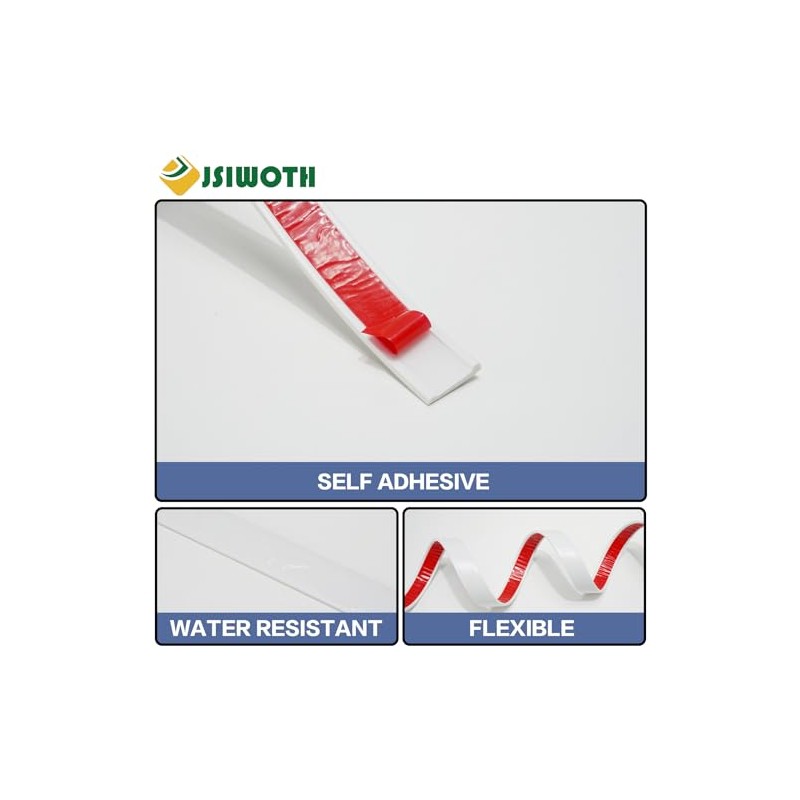 Peel and Stick Trim, 0.8 in x 10 Ft Waterproof