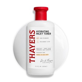 THAYERS Milky Face Toner Skin Care with Snow Mushroom and Hyaluronic Acid, Natural Gentle Facial Toner, for Dry and Sensitive Skin, 355mL