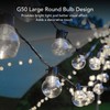 Outdoor String Light with 40 G50 Bulb Waterproof Solar USB