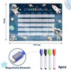 Kosmonaut Timetable Magnetic Wipe Clean (Magnetic Timetable with Pen)