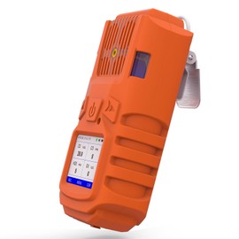 4 Gas Monitor Multi Gas Detector for CO O2 LEL H2S Monitor Gas Leak Detector Portable Gas Meter Analyzer Sound Light Vibration Alarms 3000mAh Battery