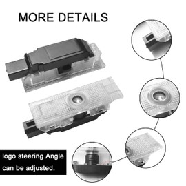 YOSRTER 2PCS Door Lights for Dodge Challenger Accessories LED Ghost Shadow Welcome Puddle Projection Lamps for Dodge Challenger Interior Accessories(Blue Double Stripe)