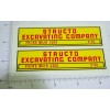 Structo Pair Structo Excavating Company Dump Truck Stickers ST-077