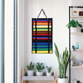 YIJU Martial Arts Belts Organizer Taekwondo Belt Display Rack Felt Adults Holder Hanging Karate Belt Display Holder for Taekwondo Accessories