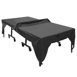 Table Tennis Table Cover, Waterproof, Windproof, Durable, Black, Tear-Resistant Table Tennis Table Cover for Indoor and Outdoor Courtyard