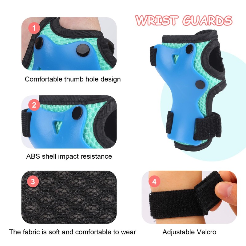 Knee Pads Children's Inline Pads Children's Adjustable Protector Set, Elbow