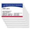 10 Pack New Medicare Card Holder Protector Sleeves, 12Mil Clear