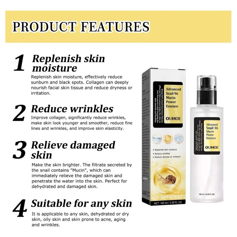 Ou Serum Escencia Caracol Avanzada Anti Arrugas Antiaging Momento De