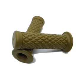 Beatus Bike Handlebar Grips Penetrating/Non-Penetrating 22.2mm Universal Grips Left and Right Set (Mustard, Non-Penetrating)