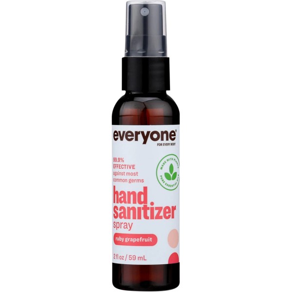 Unfi Everyone Hand Sanitizer Spray Ruby Grapefruit 2 Oz