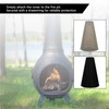 Chiminea Covers Waterproof Dust Prevention 210D Oxford Cloth Patio Chiminea