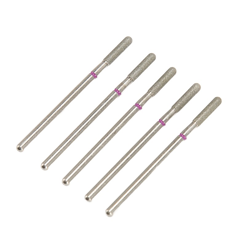 50Pcs Nail Drill Bits Emery Rotatable High Strength Replacement Nail