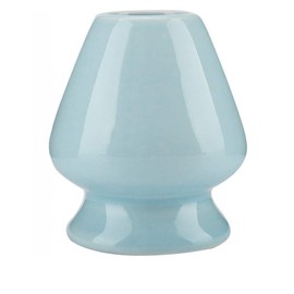 Yctze Matcha Whisk Stand Ceramic Holder for Tea Set Accessories, JapaneseStyle White Holder for Bambooworx Set (Blue)