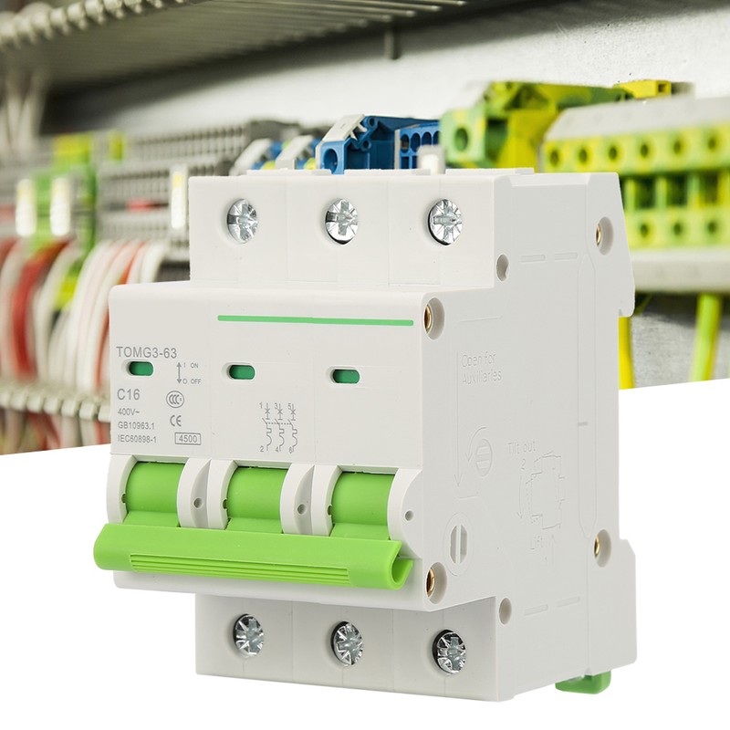 TOMG3-63 3P C type Miniature Circuit Breaker Leakage Protection Air