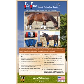Fly Free Insect Protection Boots, Black, HORSE