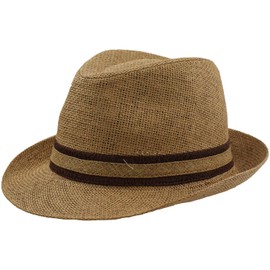 Straw Hat Men Women Fedora Borsalino Trilby Panama Summer Beach Short Brim Fashion Unisex, LU03047, 57