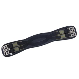 Kincade Anti-Chafe Shaped Elastic Dressage Girth, Black, 50cm/20"