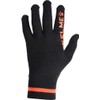 Kelme 9881406 Knit Gloves, Black x Flash Orange, Size M