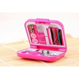 Blue Mini Travel Sewing Box Sewing Accessories Sewing Thread Sewing Assortment Sewing Basket Sewing kit Sewing kit and Deft Sewing Project Kits