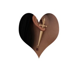 Wendalern Gothic Sword Stud Earrings Punk Dagger Earrings Gold Sword Earrings Vintage Front Back Stud Earrings Jewellery for Women Girls