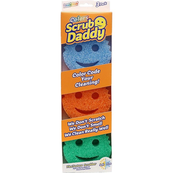 Scrub Daddy Scrub Daddy Colors, Flexible 3pk