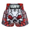 TUFF Muay Thai Shorts Boxing Trunks (TUF-MS619-BLK, L)