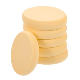 Vaguelly 6pcs Oval Makeup Puff Cushion Hydrophilic Cellulose Sponge Face Beauty Dry Wet Foundation Sponges