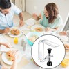 12 Pieces Clear Tablecloth Clips, Adjustable Plastic Table Cover Holders,