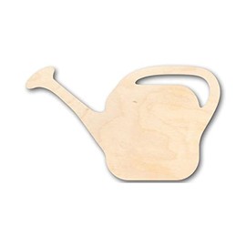 Unfinished Wood Watering Can Shape Farm Garden Flower Craft up to 24" DIY 14" / 1/4"