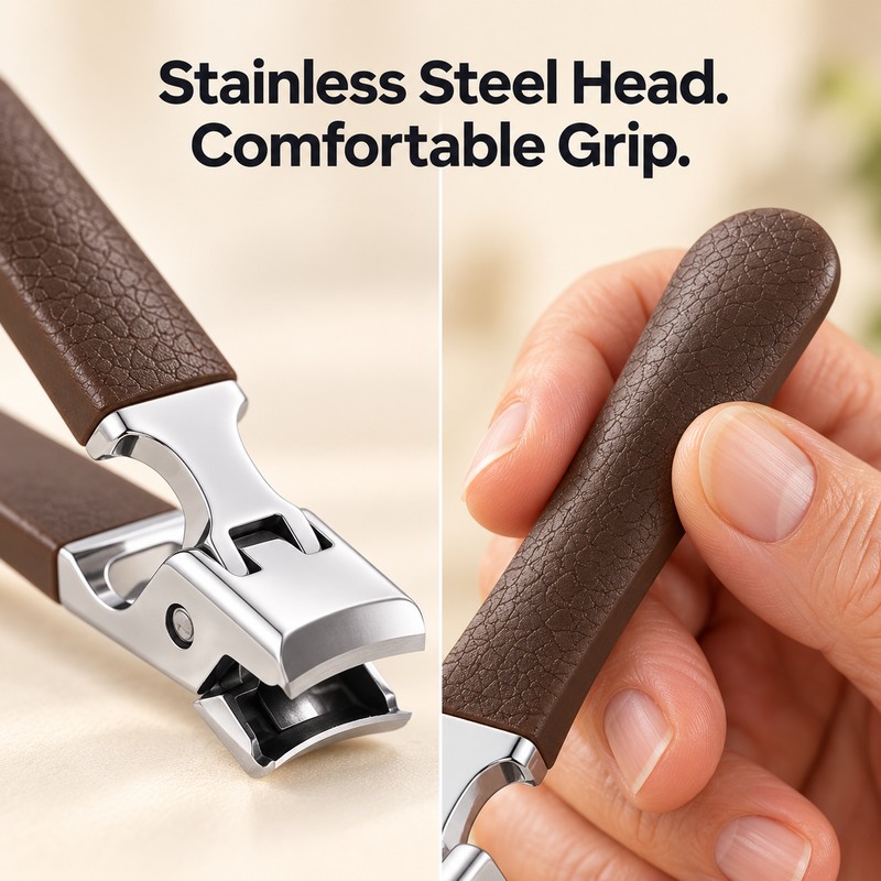 Heavy Duty Thick Toenail Clippers – Wide Jaw Stainless Steel